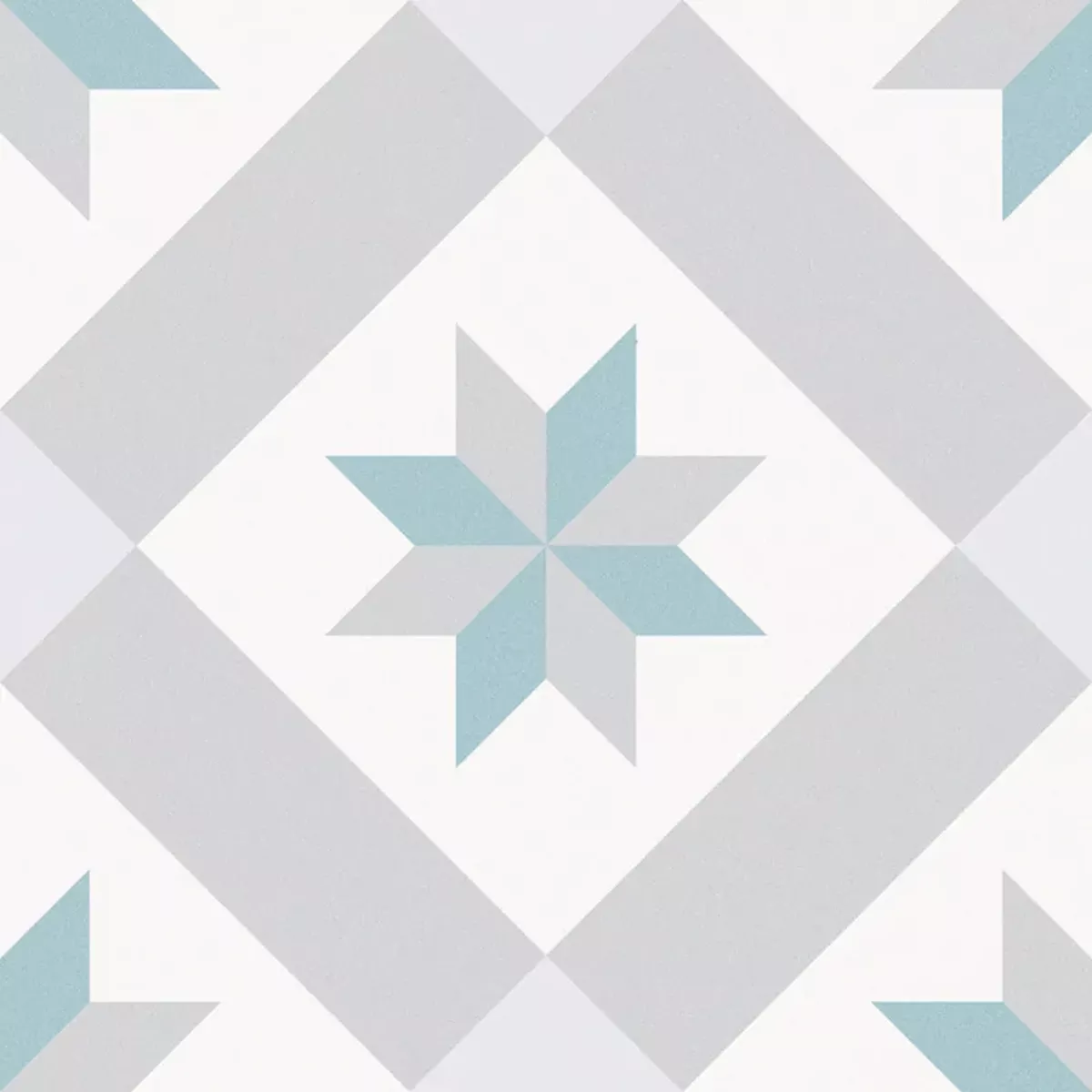 Atlantica Dali Blå Gra Hvid 25x25 cm