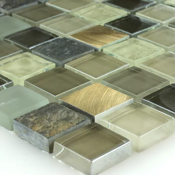 Alu-Mosaik Glasmosaik Natursten Kvartsit Mosaik Fliser Alu-Mosaik Glasmosaik Natursten Kvartsit Mosaik Fliser