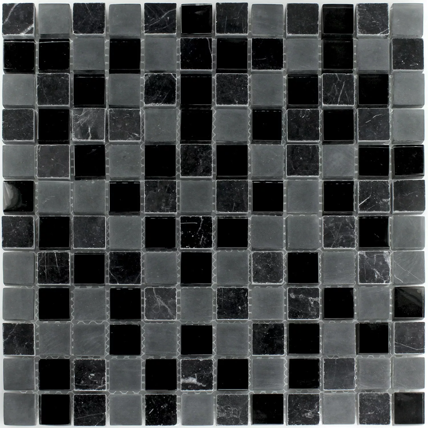 Mosaik Fliser Glas Marmor Zambia 23x23x8mm