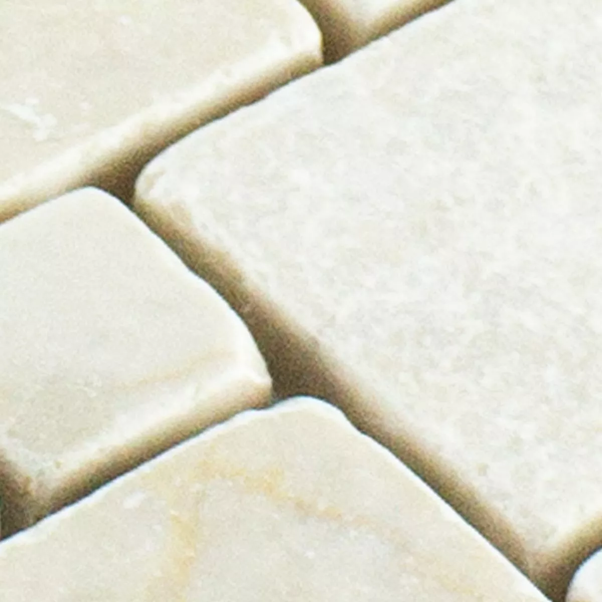 Prøve Natursten Marmor Mosaik Fliser Kilkenny Cream