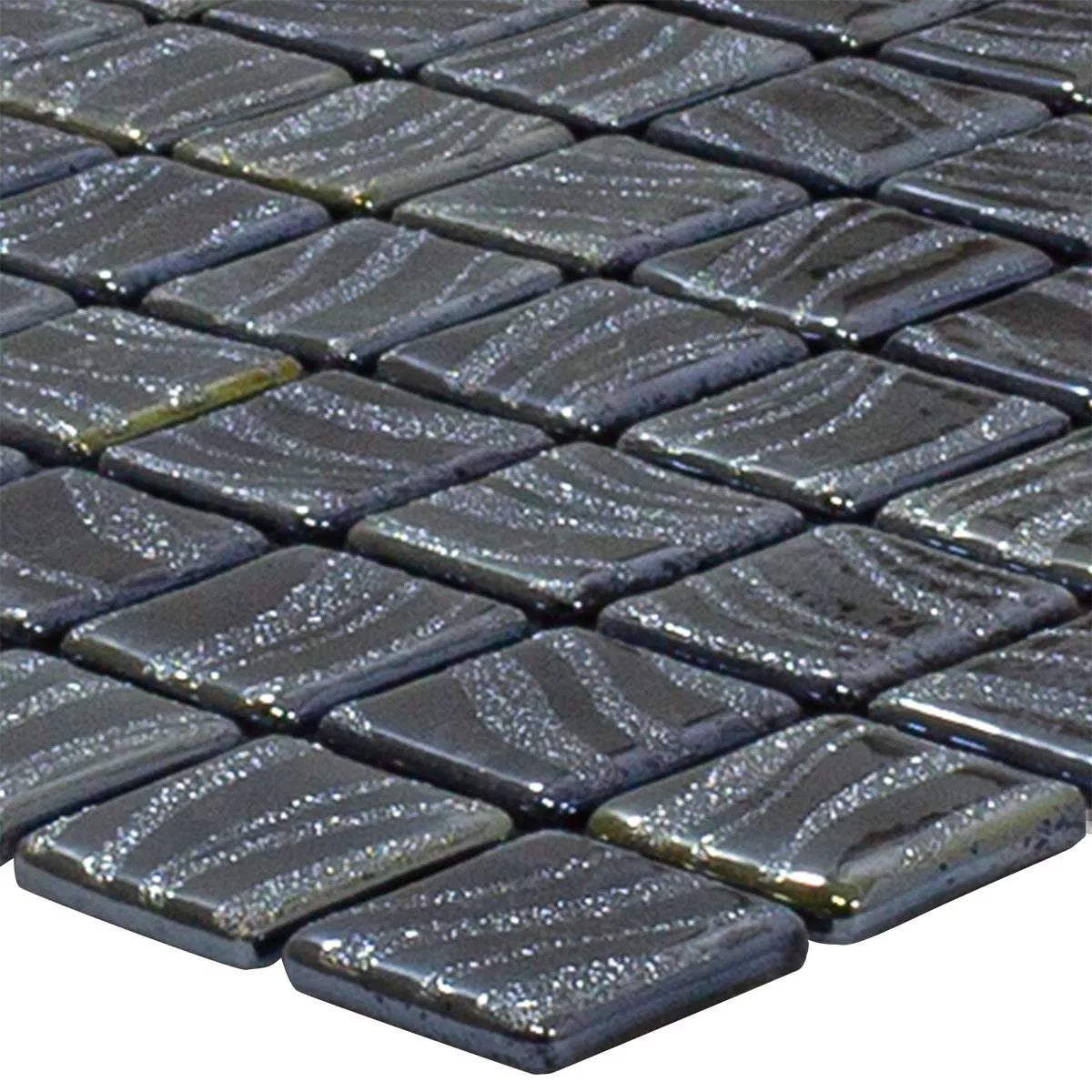 Glas Swimmingpool Mosaik Marisburg Sort Glitter Glas Swimmingpool Mosaik Marisburg Sort Glitter