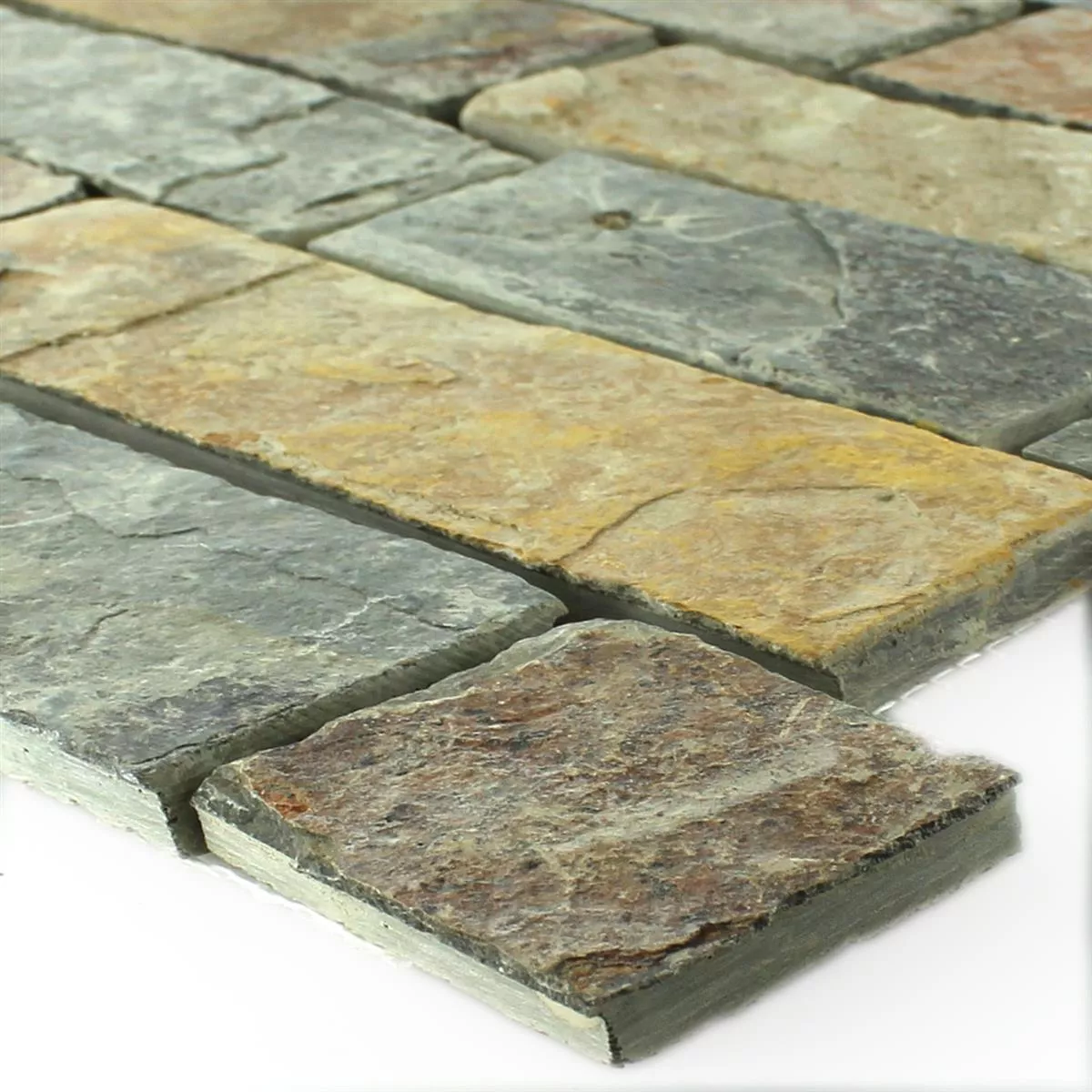 Mosaik Fliser Skifer Rost Brun Brick Mosaik Fliser Skifer Rost Brun Brick