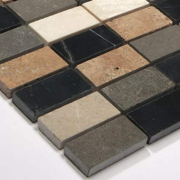 Mosaik Fliser Marmor 23x48x8mm Athen Multicolour