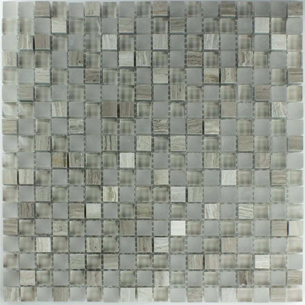 Mosaik Fliser Glas Marmor Burlywood 15x15x8mm
