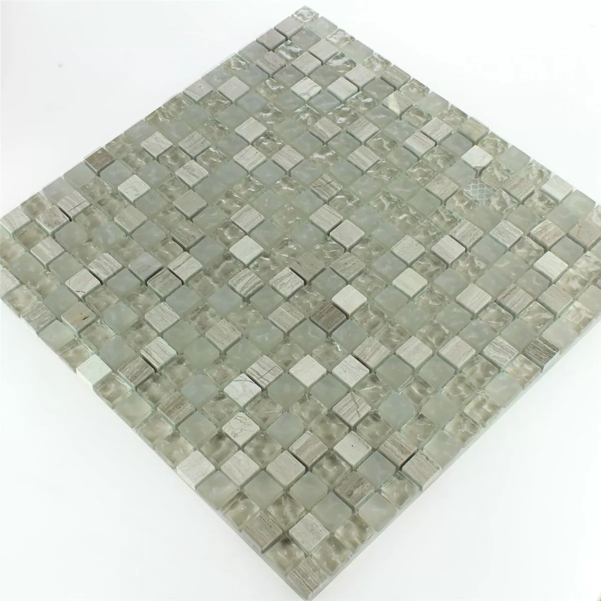 Prøve Mosaik Fliser Glas Marmor Burlywood Tumlede