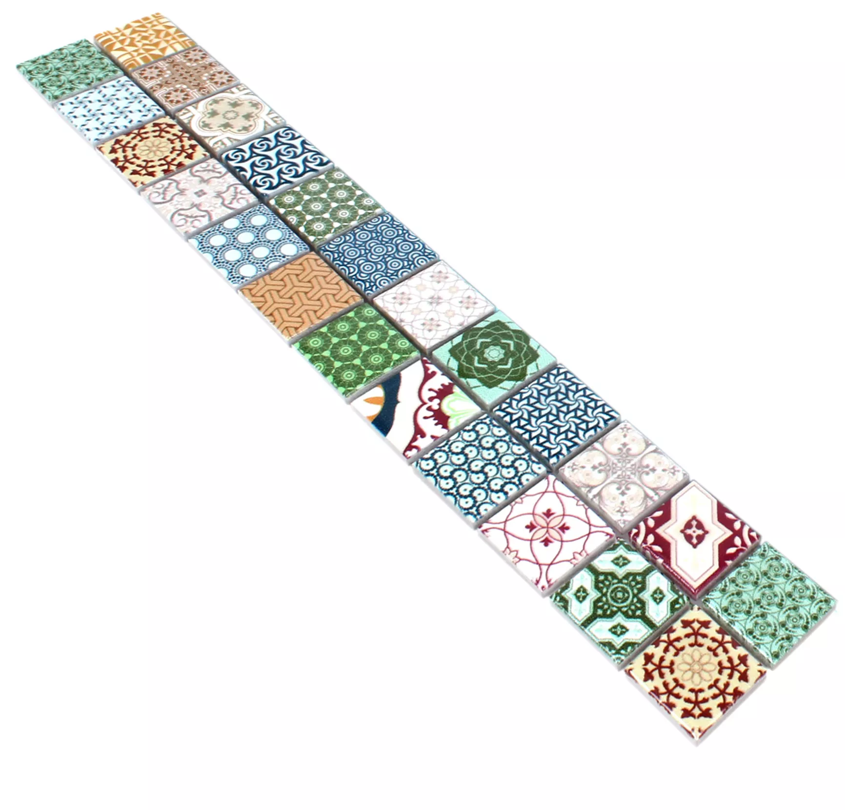 Keramik Retro Bordure Easton Lysfarverige Keramik Retro Bordure Easton Lysfarverige