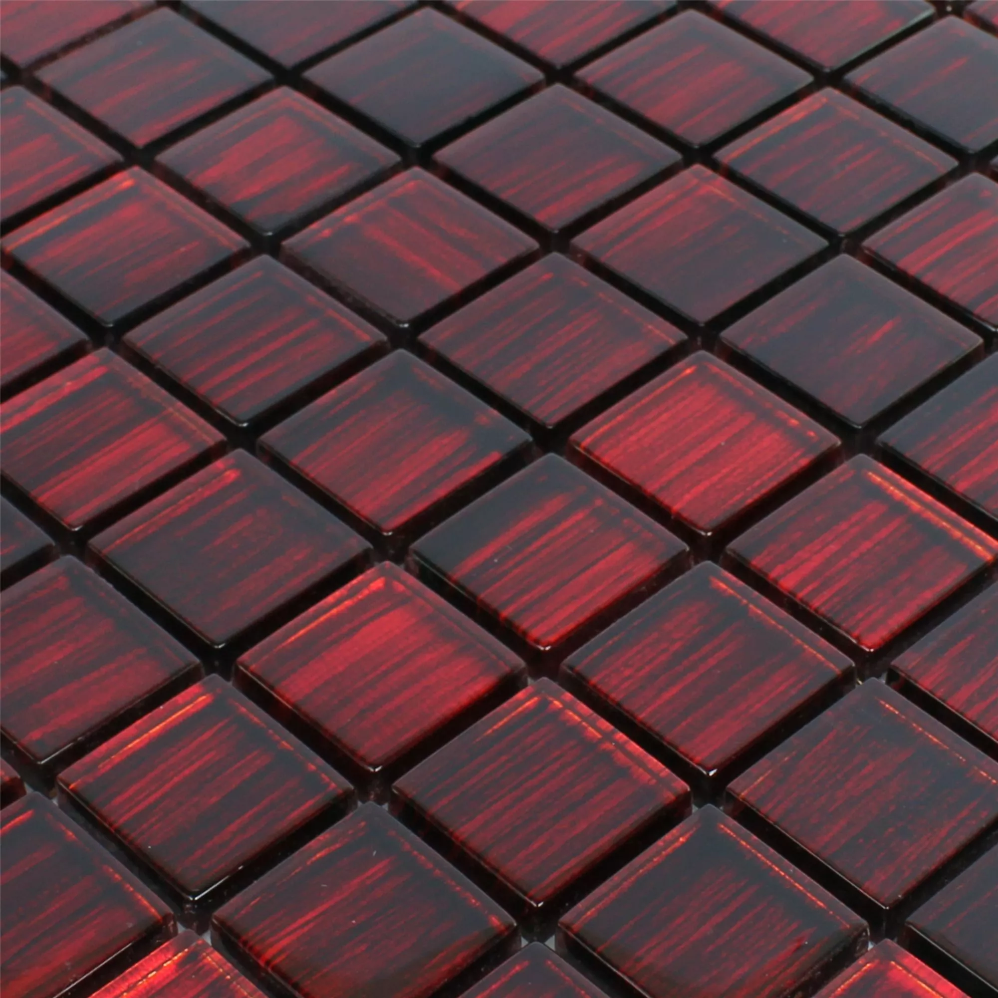 Glasmosaik Fliser Tradition Rød