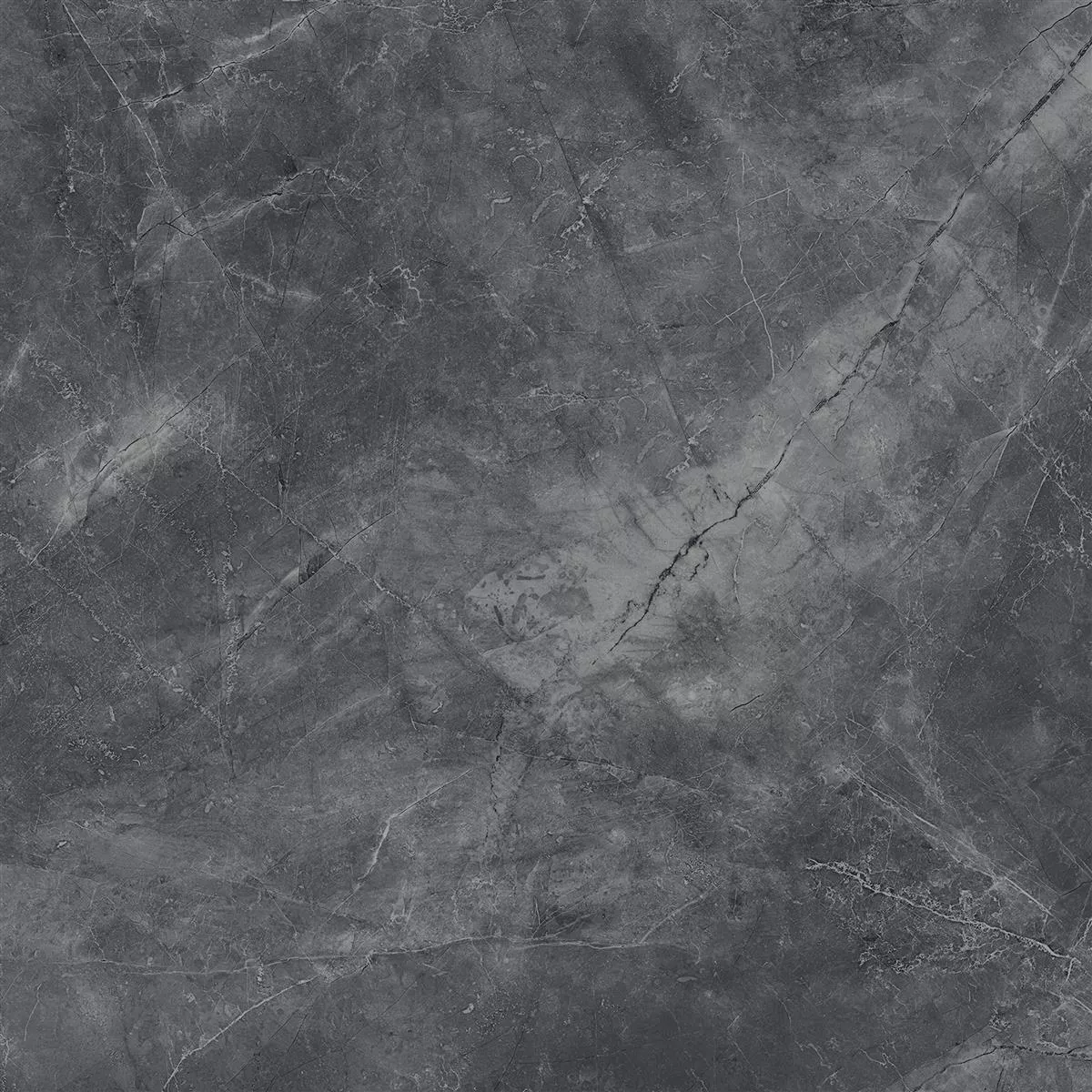 Angola Poleret Sort 60x60 cm