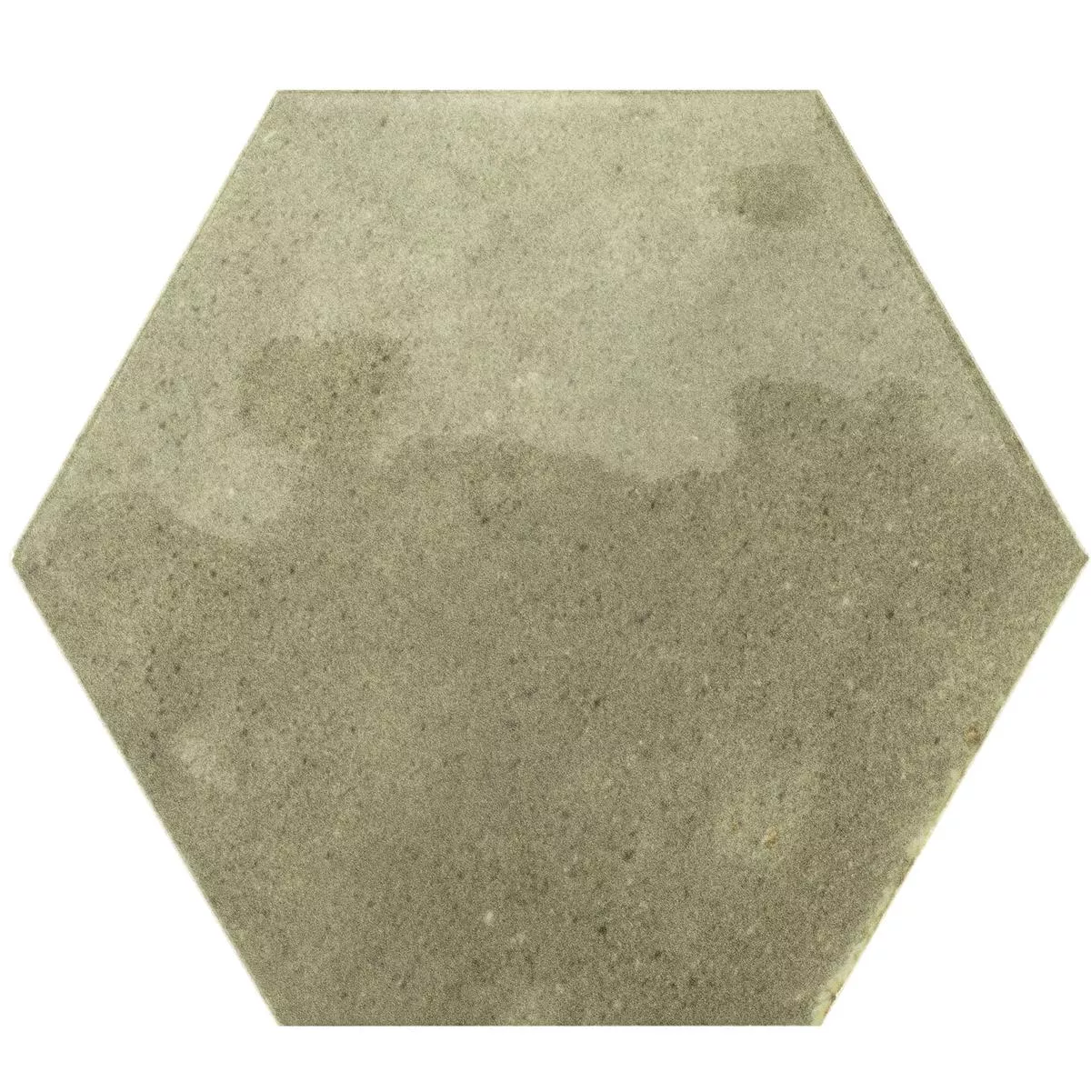 Prøve Vægfliser Arosa Strålende Bølgepap Hexagon Oliven Grøn 17,3x15cm