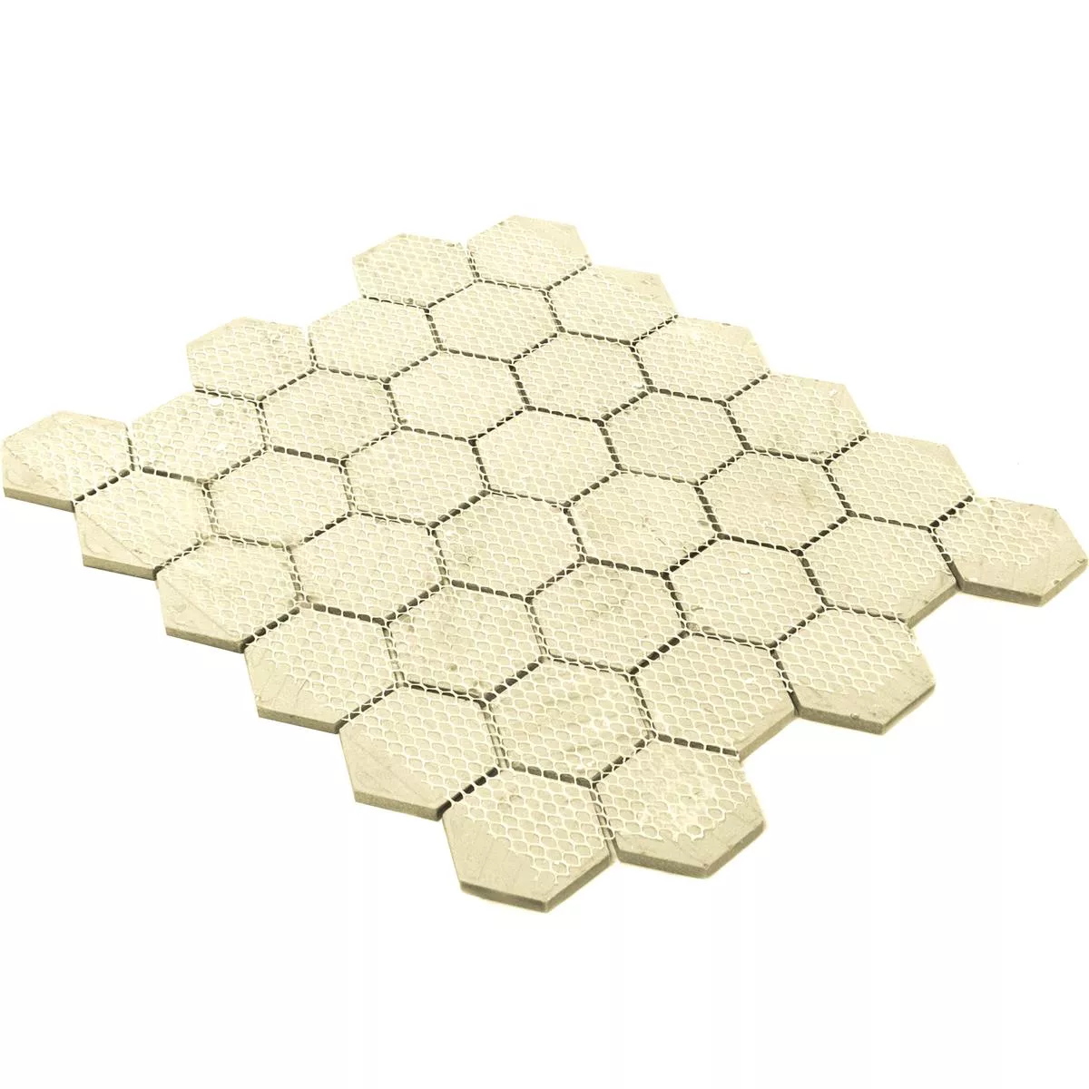 Keramik Mosaik Fliser Eldertown Hexagon Gra