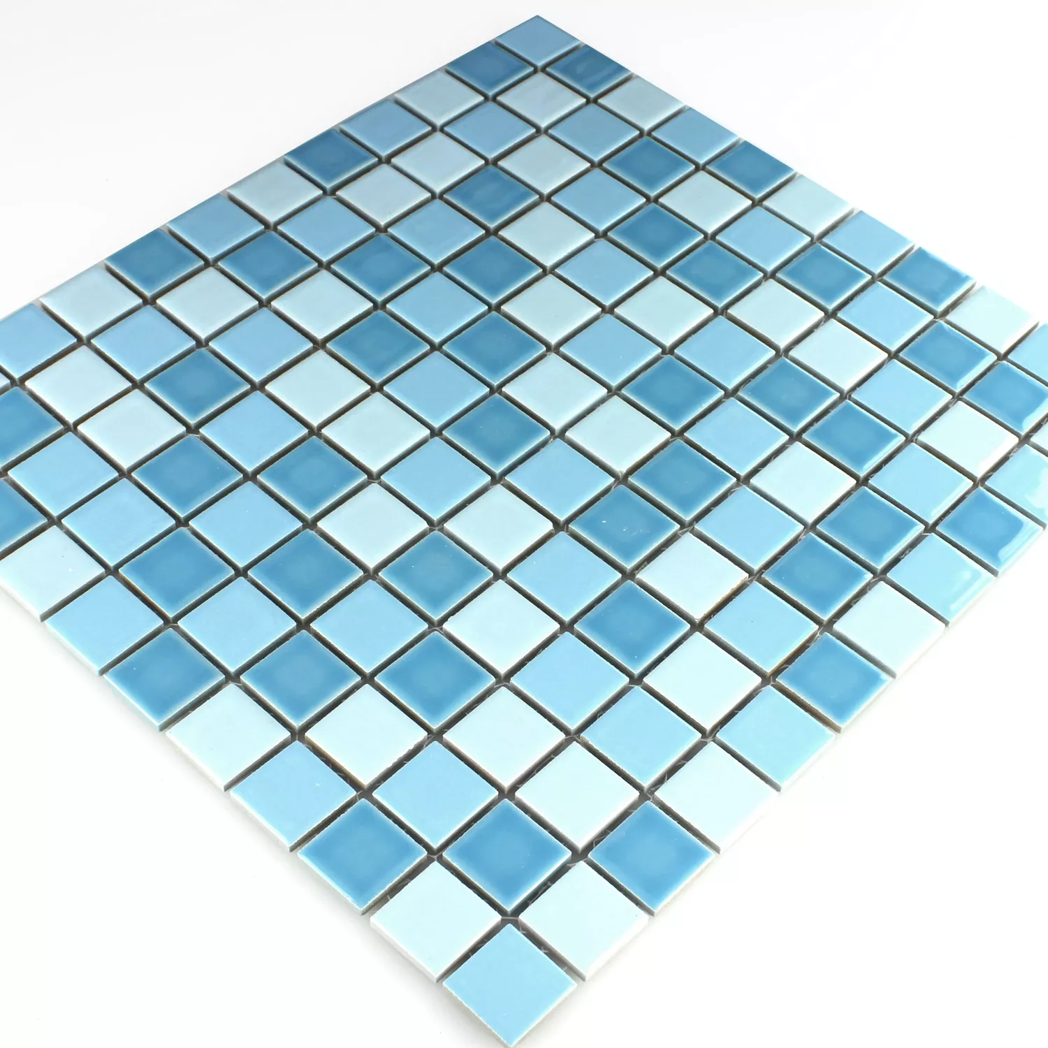 Mosaik Fliser Keramik Blå Mix 25x25x5mm
