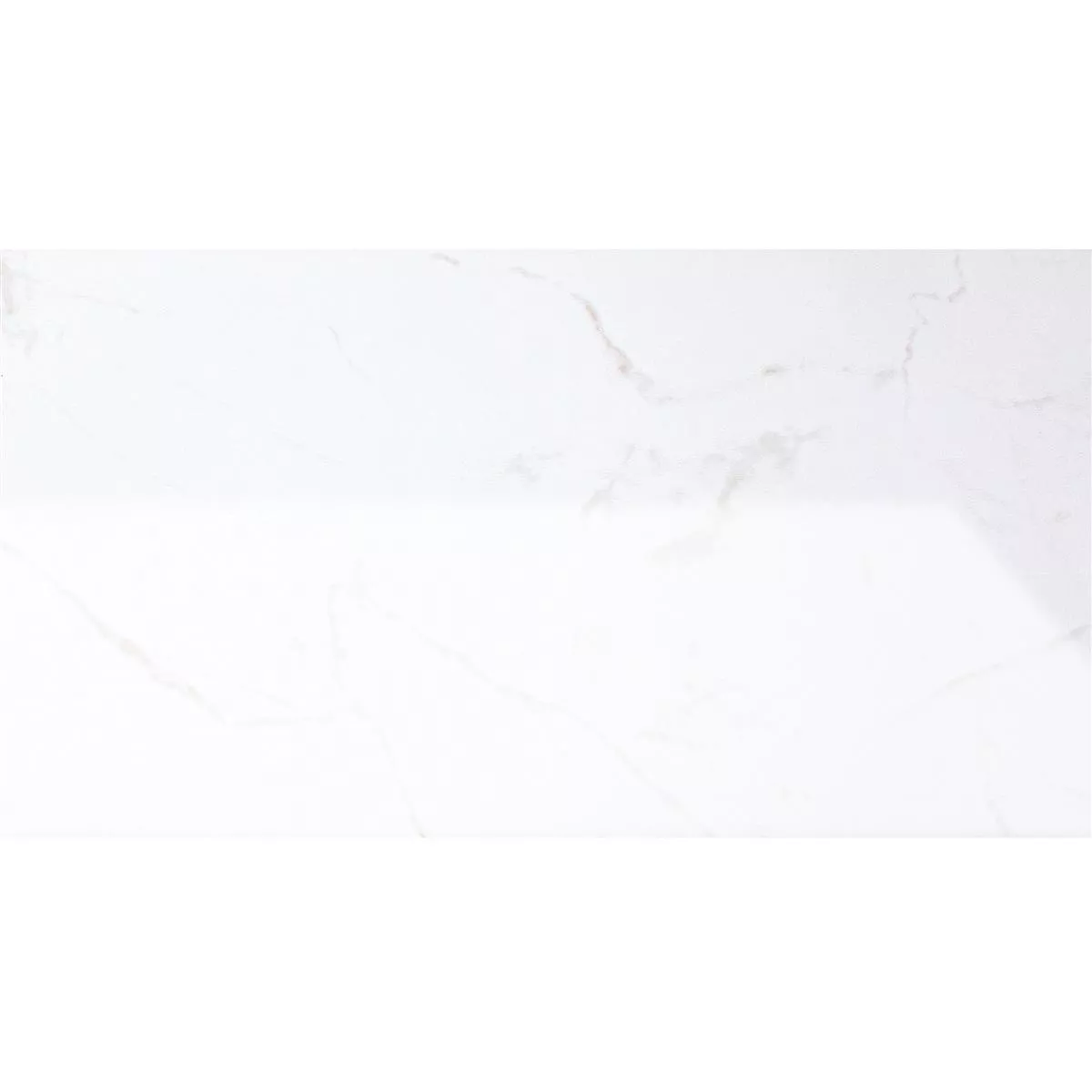 Prøve Vægfliser Bradfort Marmor Optik Hvid Rektificerer Strålende 30x60cm