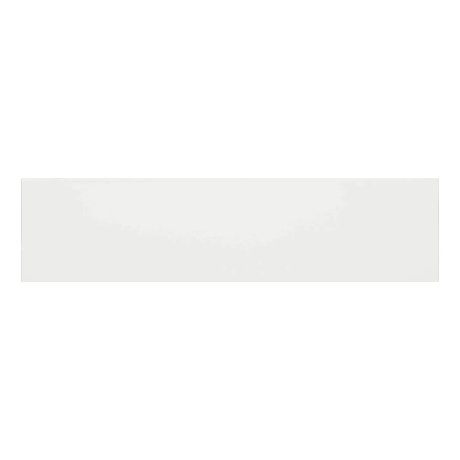 Metro flise Hvid Måtte 7,5x30 cm Uden Facet Swissland Blanco