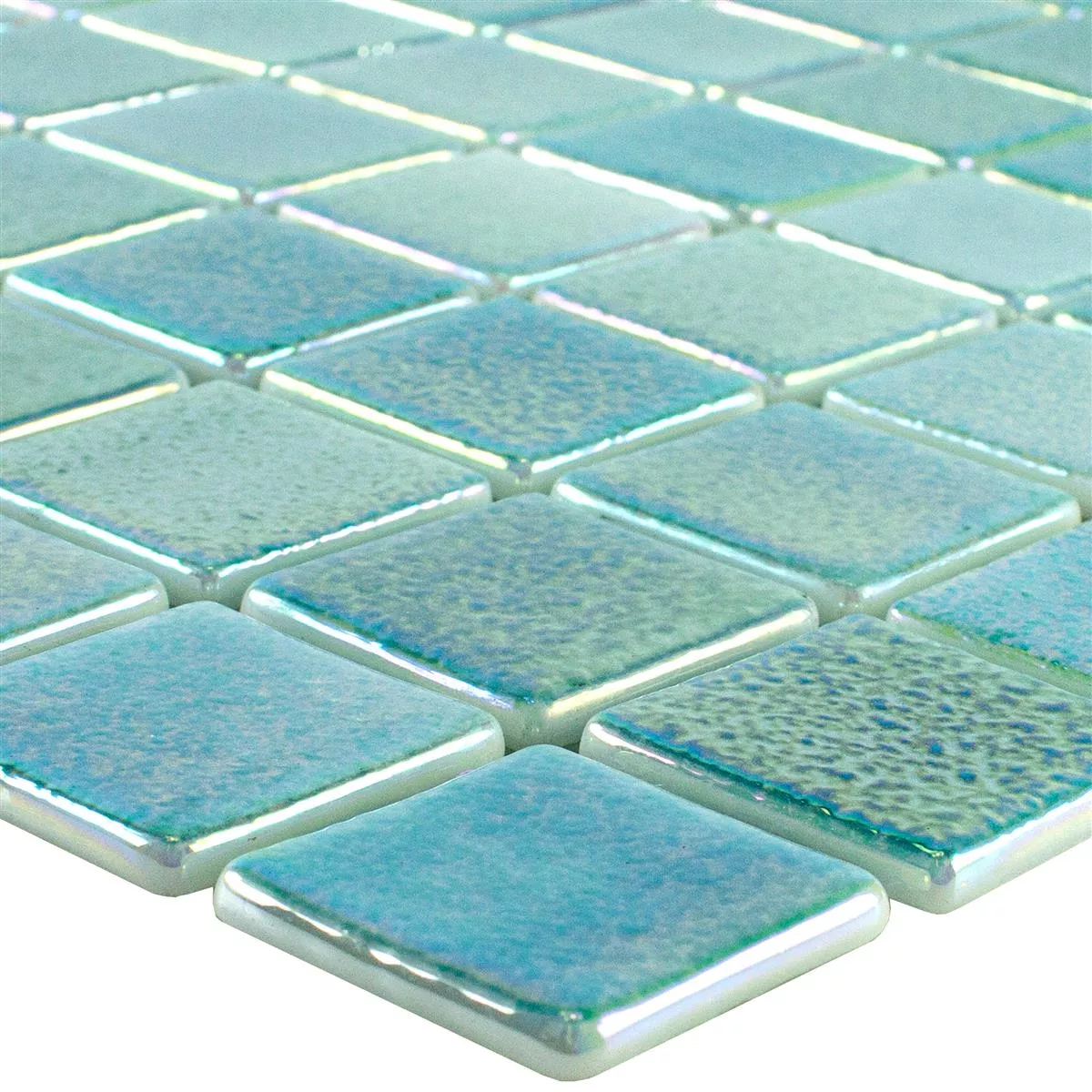 Glas Swimmingpool Mosaik McNeal Turkis 38 Glas Swimmingpool Mosaik McNeal Turkis 38