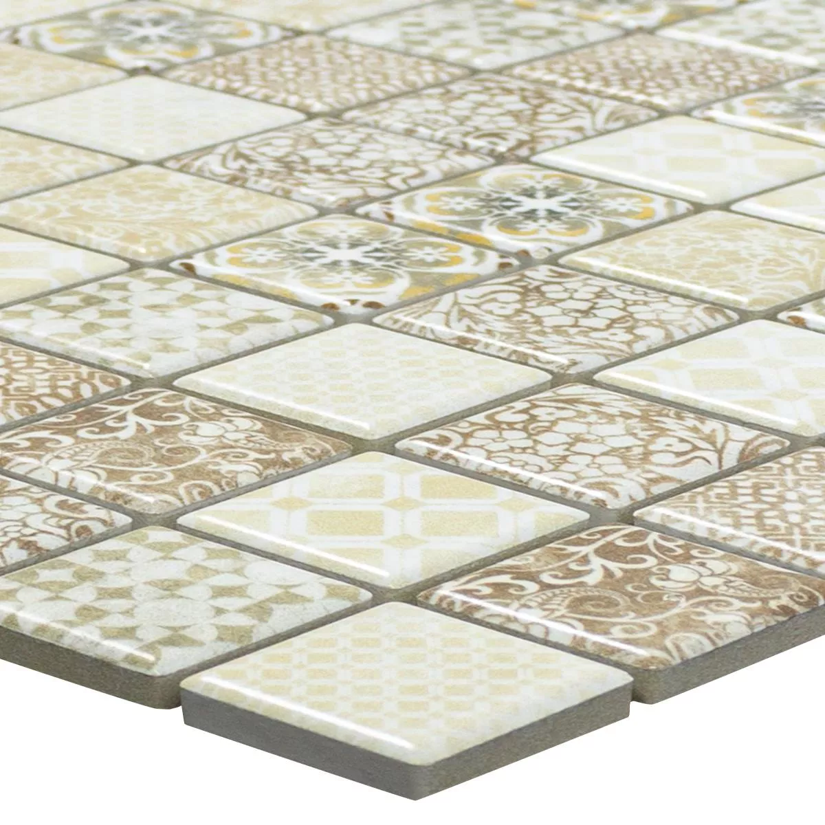 Keramikmosaik Fliser Fiorenza Retro Optik Beige Keramikmosaik Fliser Fiorenza Retro Optik Beige