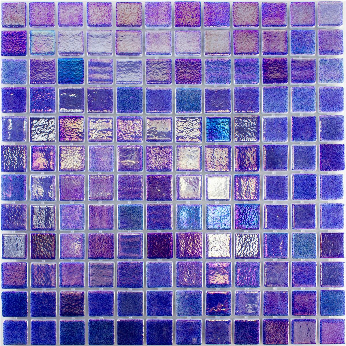 Glas Swimmingpool Mosaik McNeal Mørkeblå 25