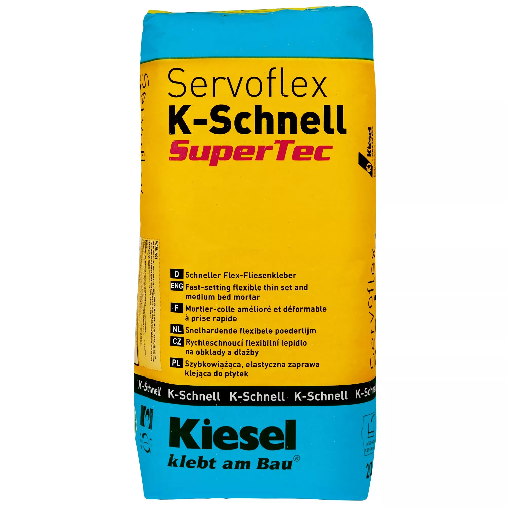 Kiesel Servoflex K-Schnell - Belægninger I Stort Format Hurtigt Klæbemiddel (20 Kg)