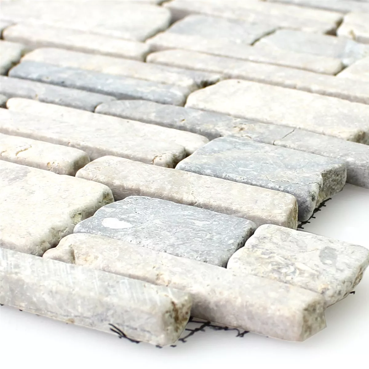 Mosaik Fliser Marmor Brick Uni Grey Mosaik Fliser Marmor Brick Uni Grey