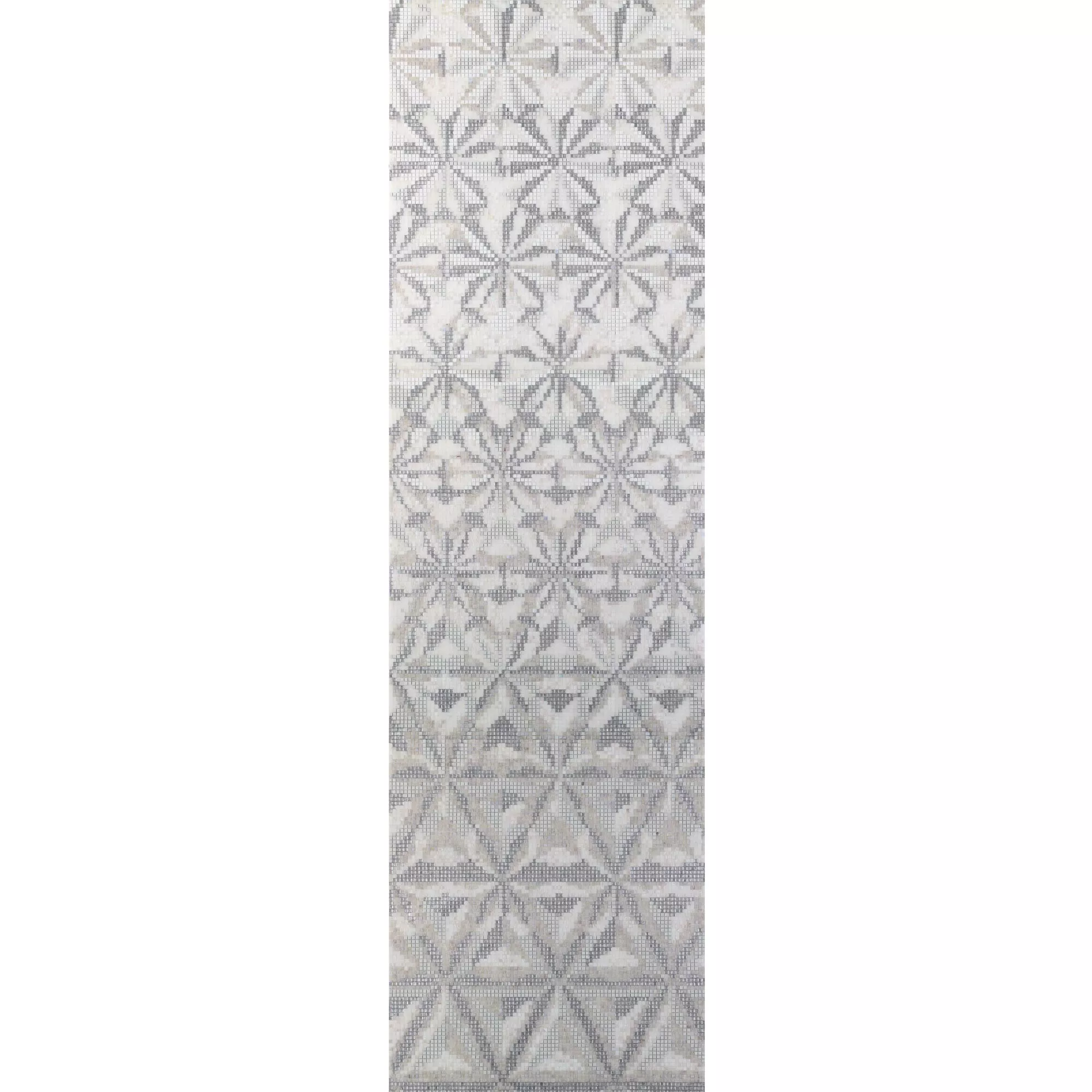 Glasmosaik Billede Magicflower White 130x240cm