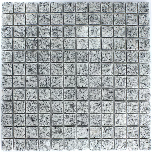 Granit Mosaik Fliser 23x23x8mm Kashmir Hvid