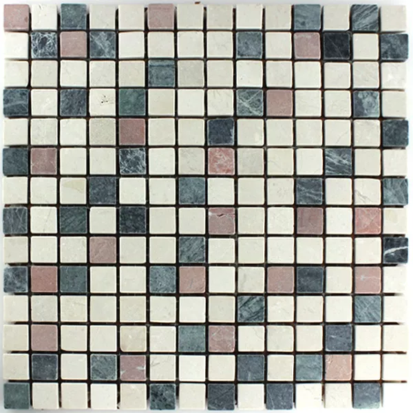 Mosaik Fliser Marmor Farverige Mix 20x20x7mm