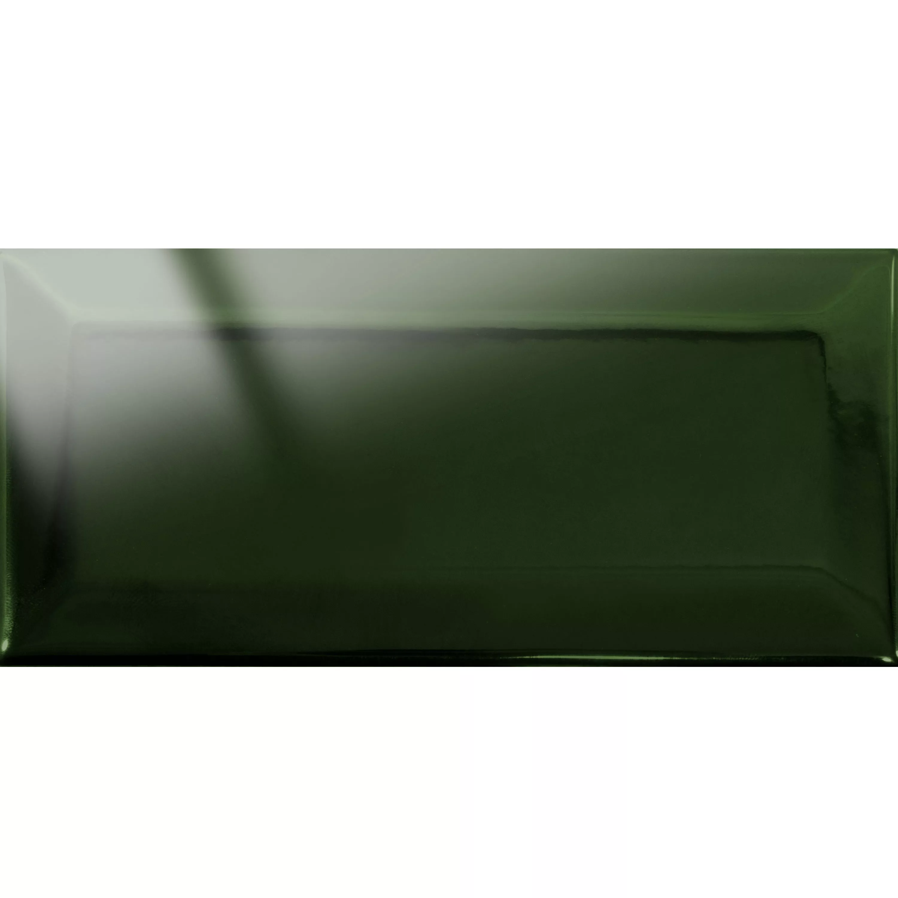 Metro Vægfliser Heliopolis Med Facet Grøn 7,5x15cm Metro Vægfliser Heliopolis Med Facet Grøn 7,5x15cm