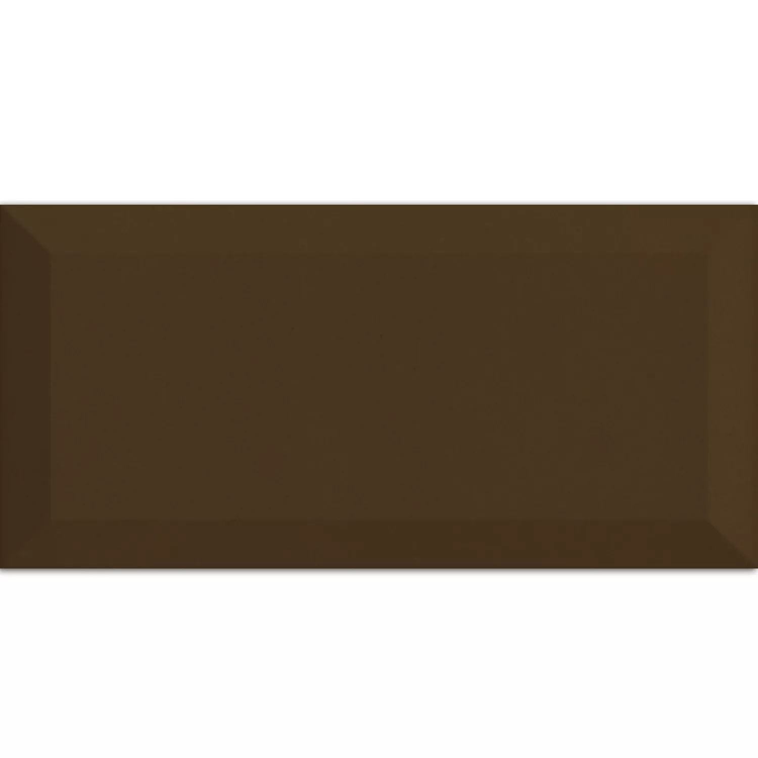 Metro Vægfliser Morkbrun Facette 10x20cm Metro Vægfliser Morkbrun Facette 10x20cm