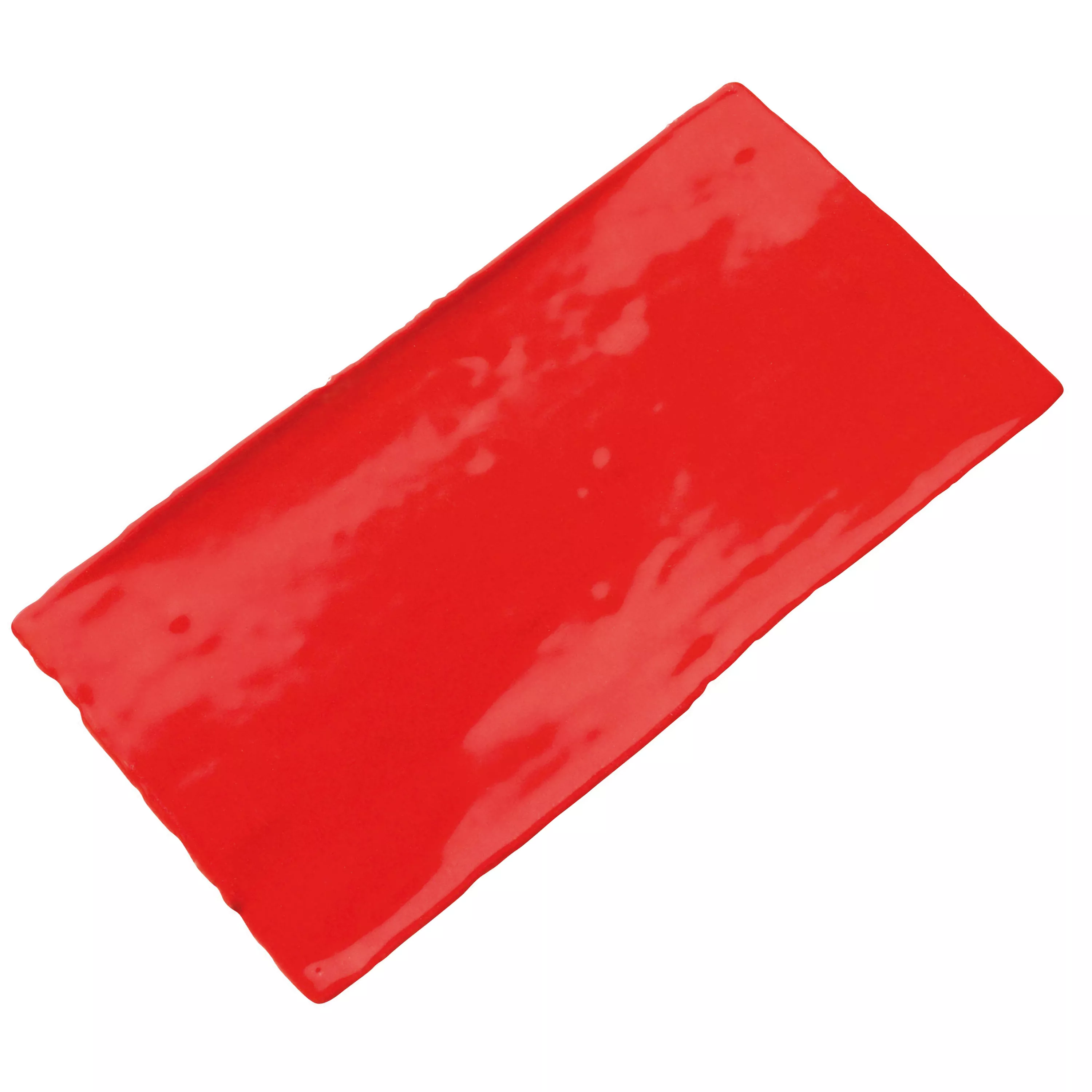 Prøve Vægfliser Algier Håndlavet 7,5x15cm Rød