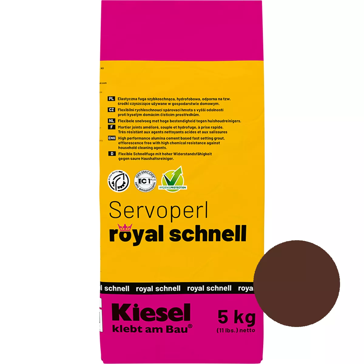 Fugemasse Servoperl Royal Quick Bali Brun 5 kg