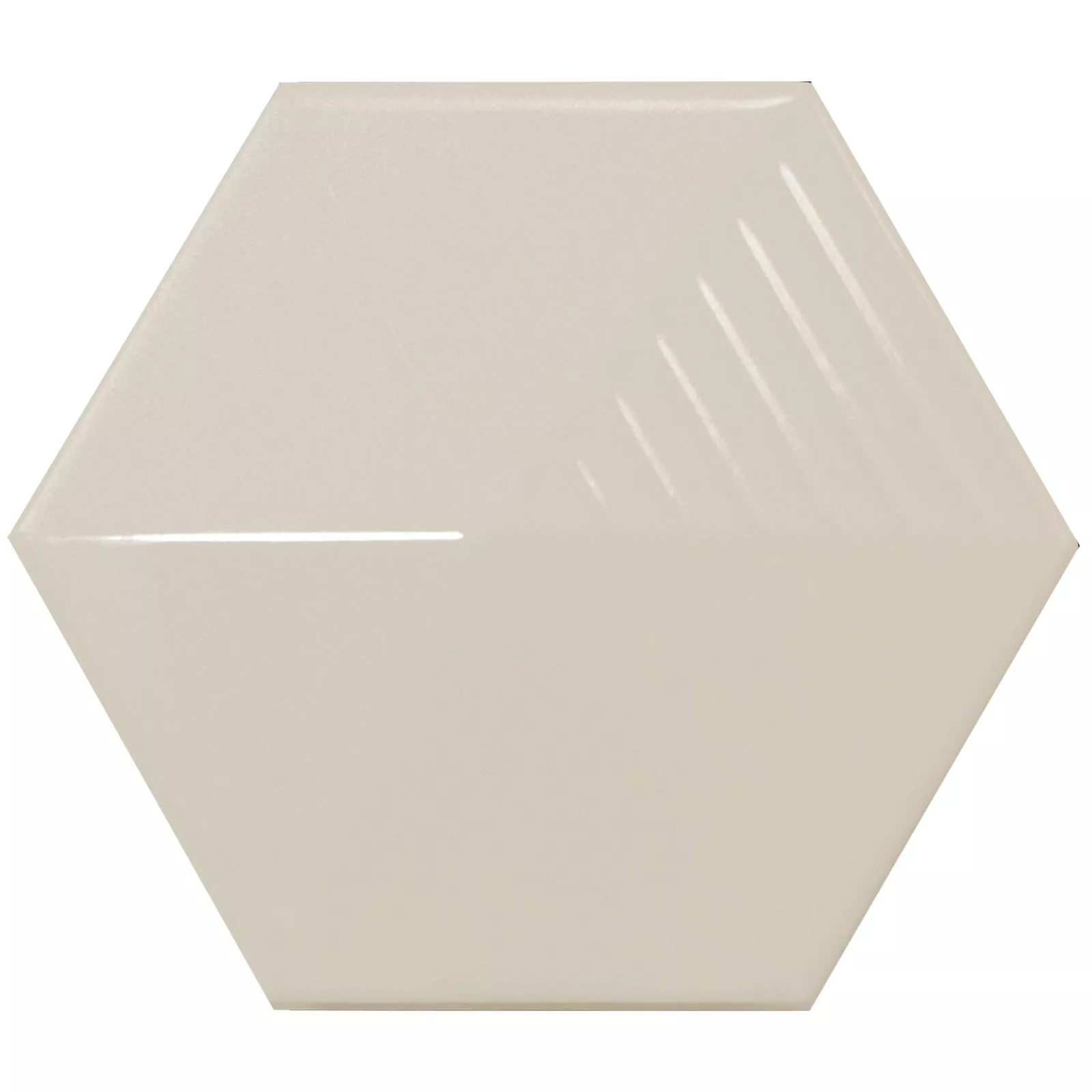 Prøve Vægfliser Rockford 3D Hexagon 12,4x10,7cm Beige