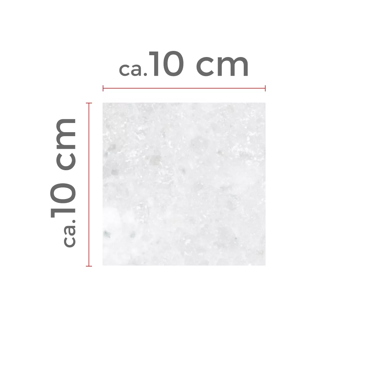Prøve Naturstenfliser Marmor Treviso Hvid 30,5x30,5cm