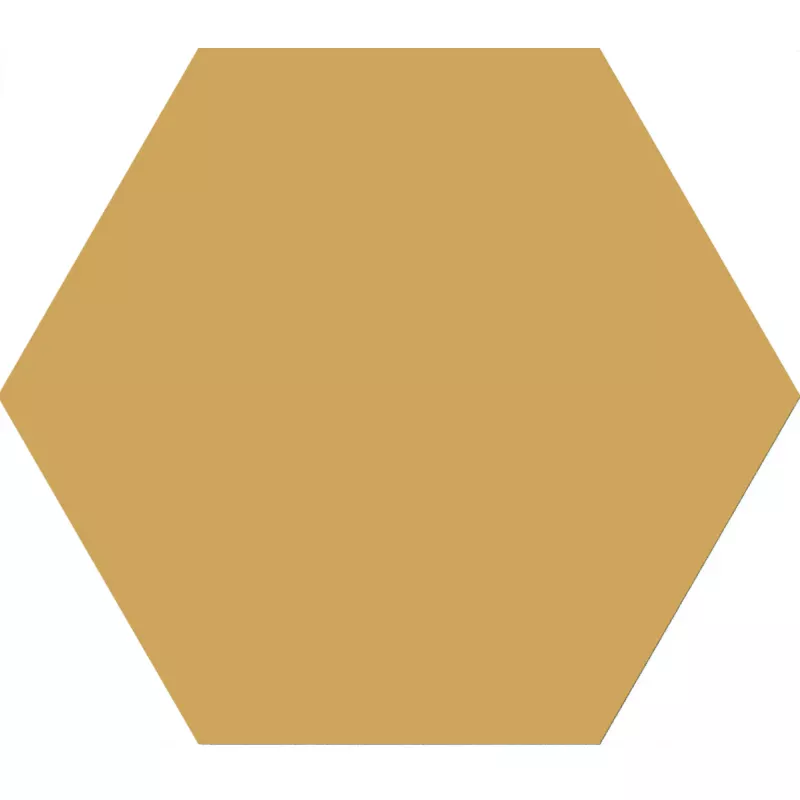 Gulvfliser Loire Okker Sekskant Struktureret 23x27 cm