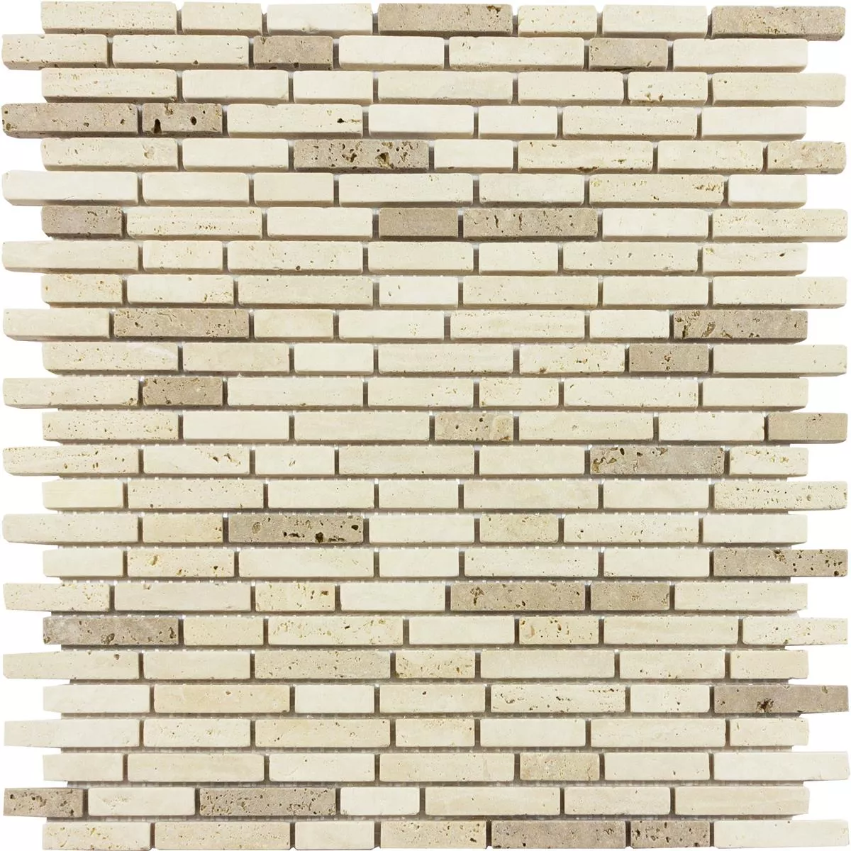 Prøve Marmor Natursten Mosaik Fliser Tuscania Brick Beige