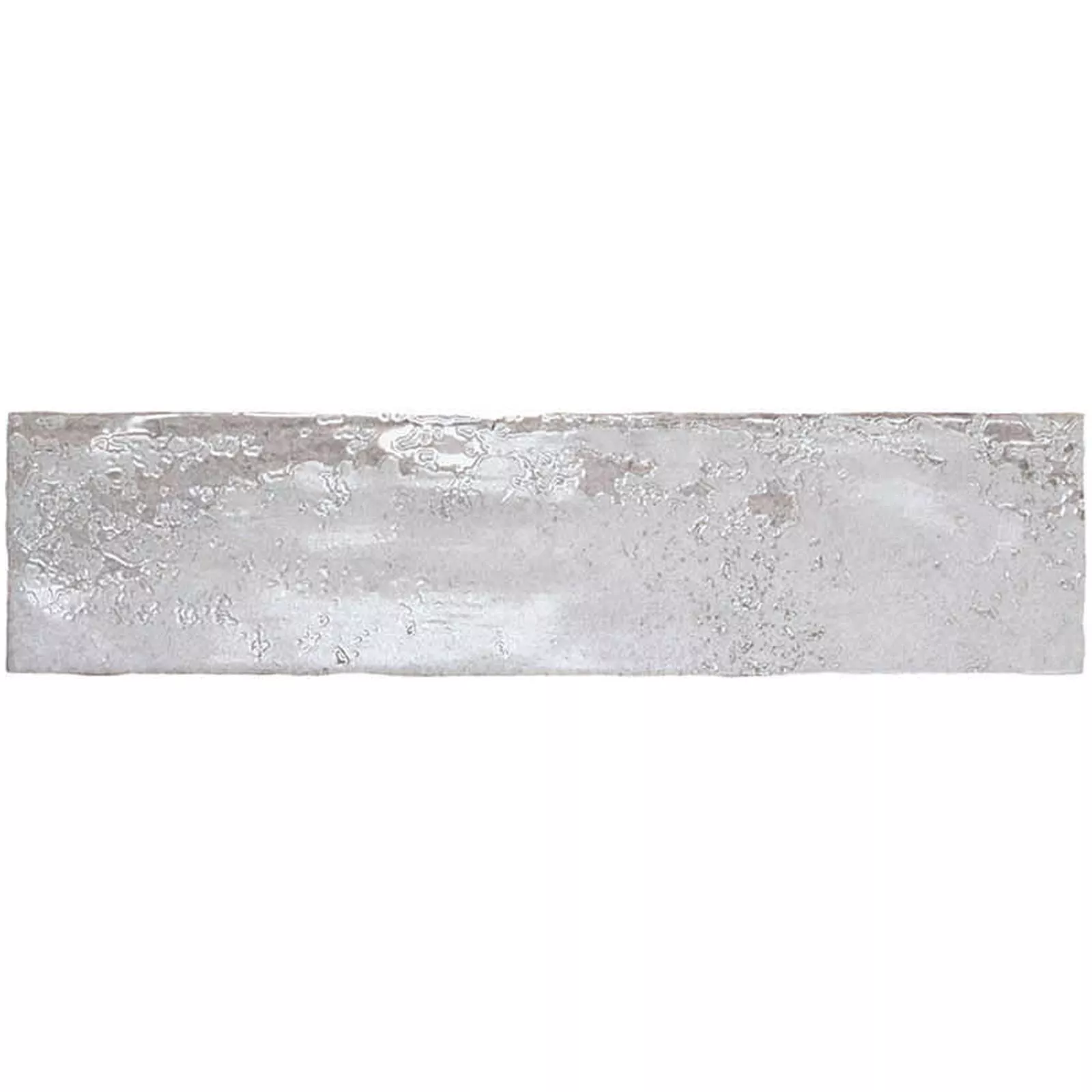Prøve Vægfliser Wilhelmsburg Bølgepap 7,5x30cm Sølv
