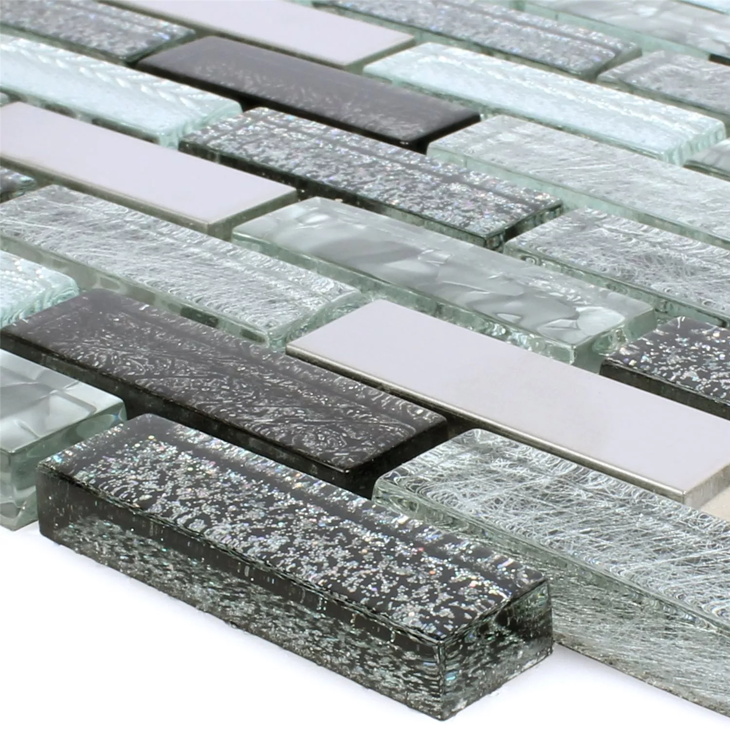 Mosaik Fliser Felicitas Sølv Gra Sort Mosaik Fliser Felicitas Sølv Gra Sort