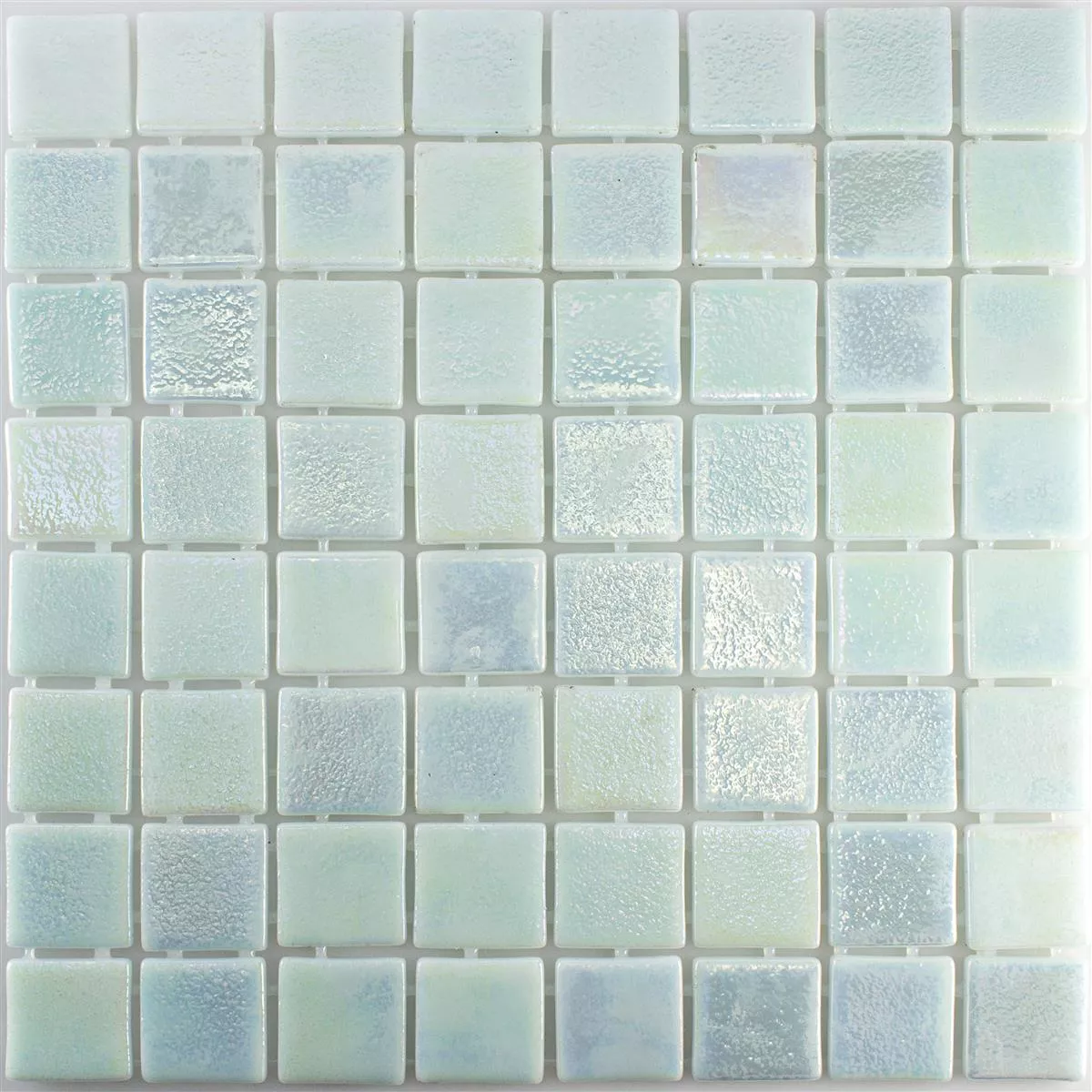 Glas Swimmingpool Mosaik McNeal Hvid 38
