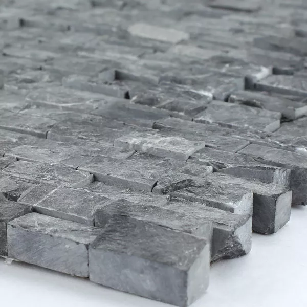 Mosaik Fliser Marmor Vægbeklædning Sort