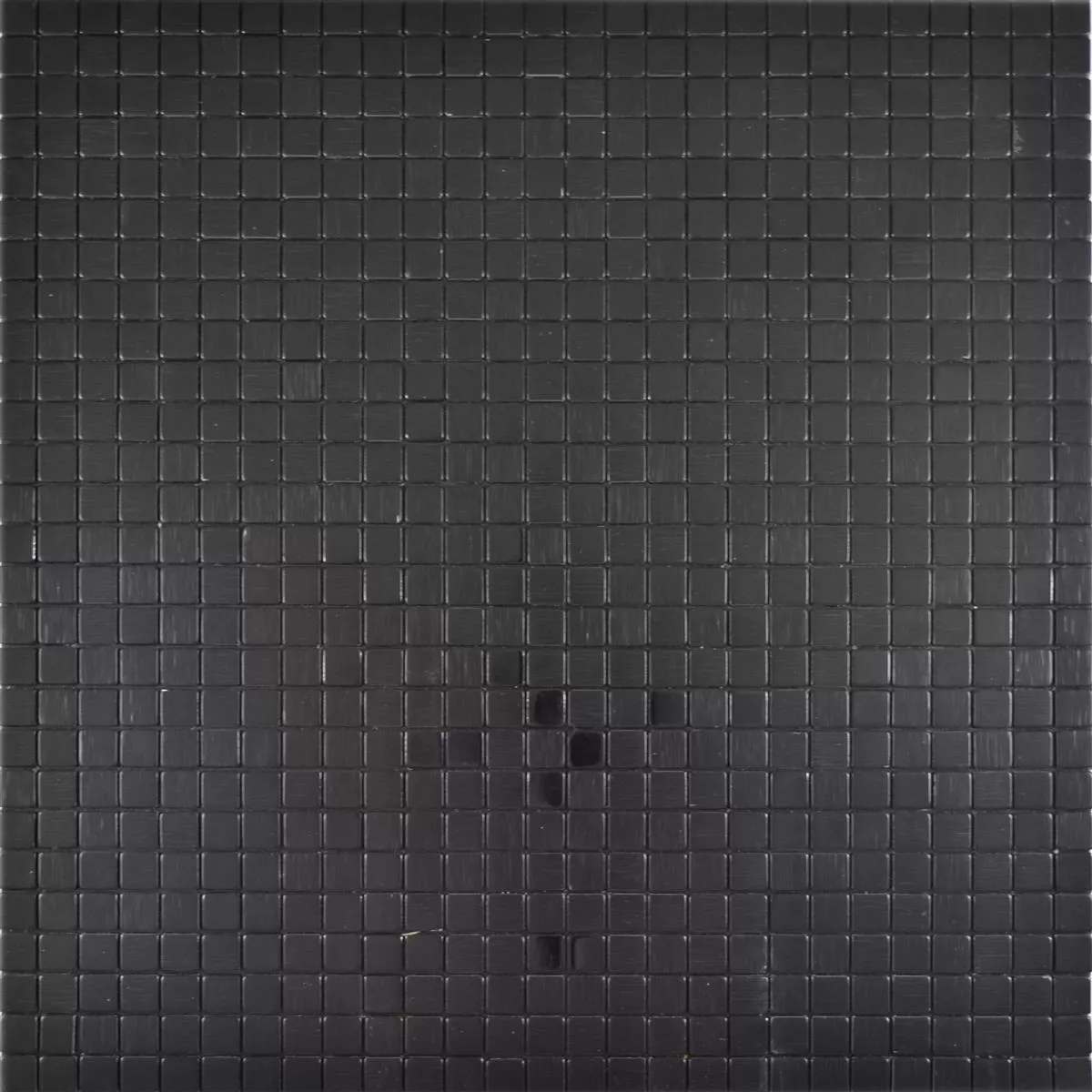 Metal Mosaik Fliser Wygon Selvklæbende Sort 10mm