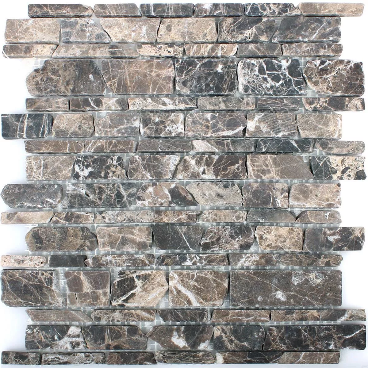 Mosaikfliser Marmor Havel Brick Castanao