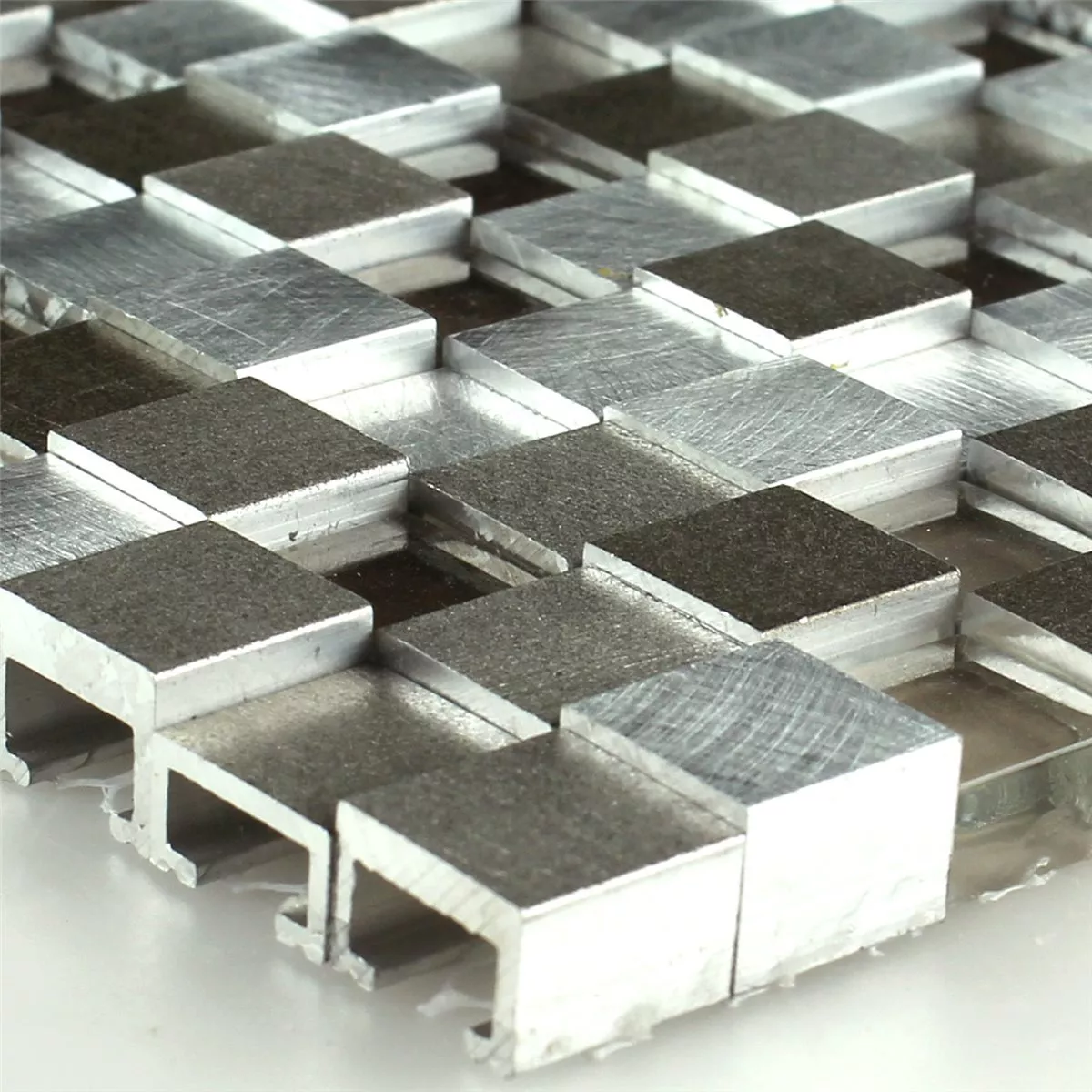 Prøve Design Fliser Aluminium Glas 3D Mosaik