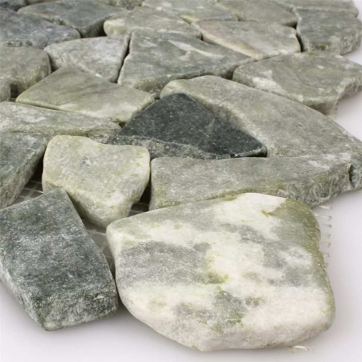 Marmor Brud Natursten Mosaik Fliser Montelago Gra Grøn Marmor Brud Natursten Mosaik Fliser Montelago Gra Grøn