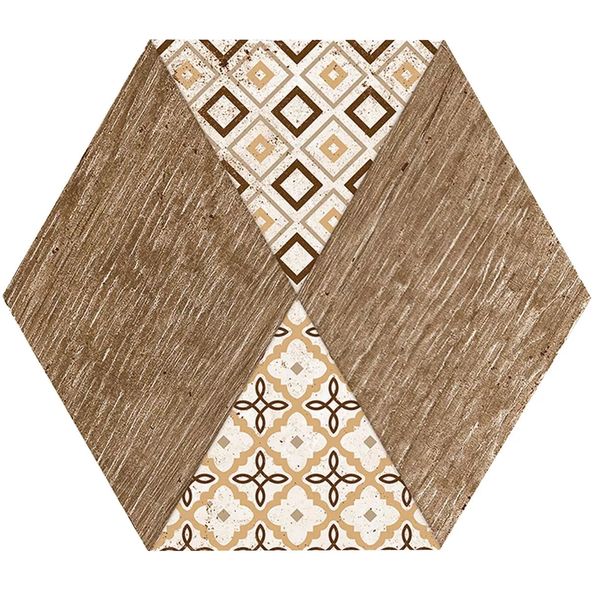 Porcellanato Fliser Isfahan Hexagon Beige 22,5 x 25,9cm