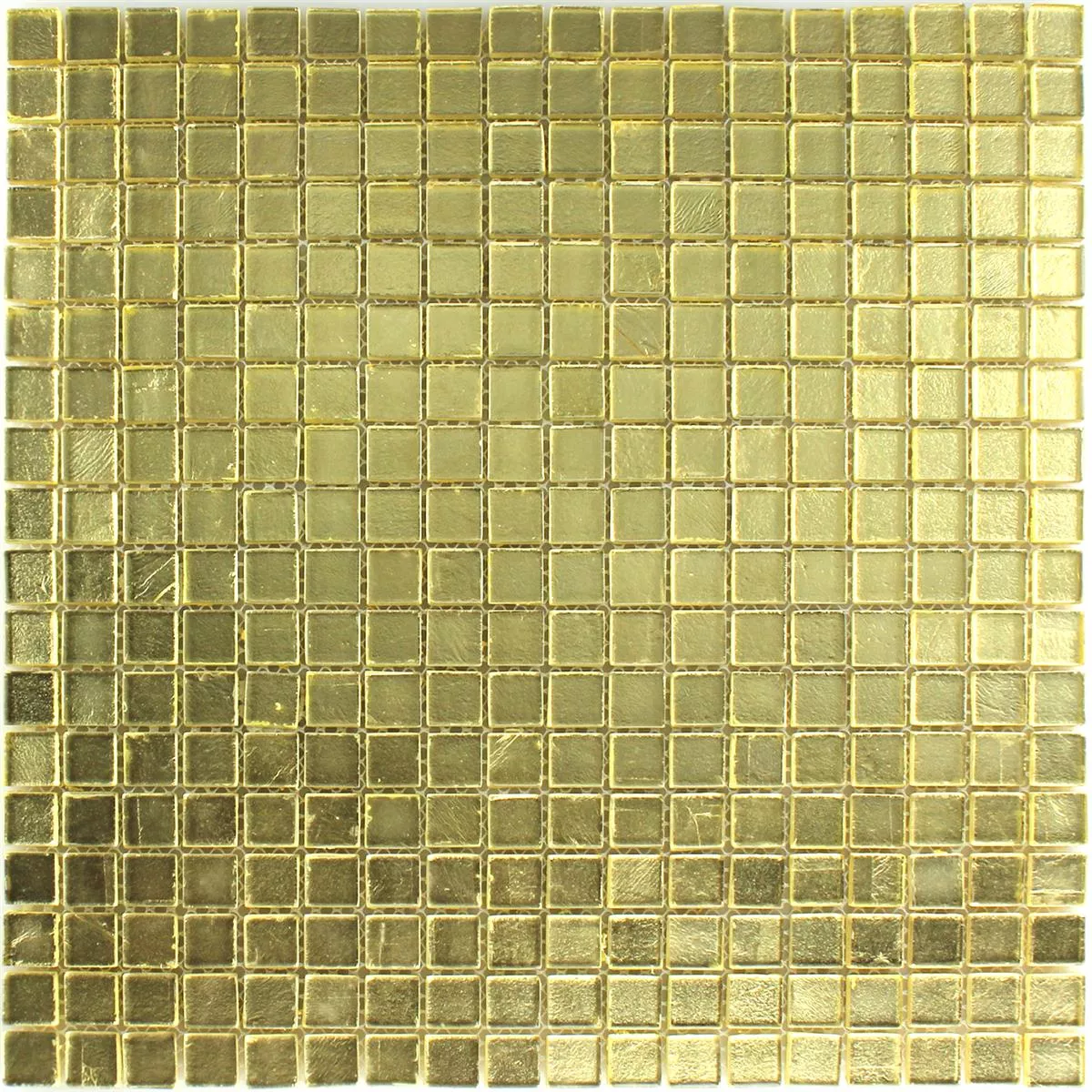 Prøve Glasmosaik Fliser Capone Guld