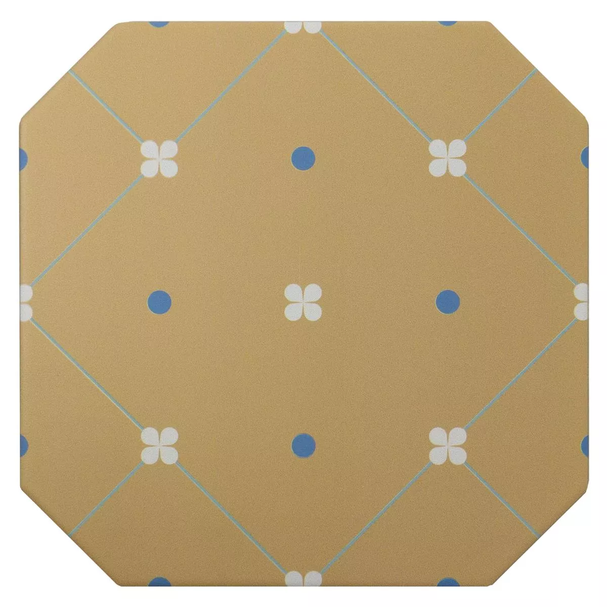 Porcellanato Fliser Genexia Decor Beige Octagon 20x20cm Porcellanato Fliser Genexia Decor Beige Octagon 20x20cm
