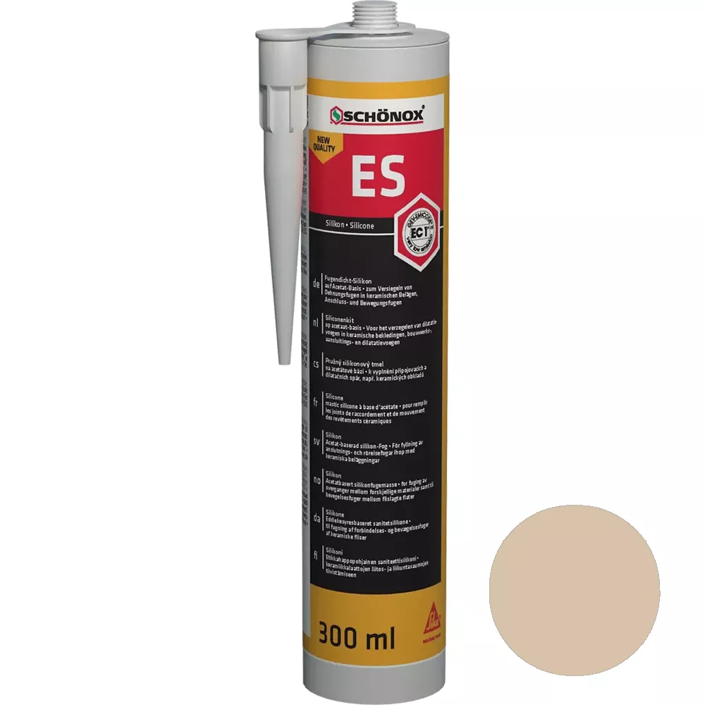 Schönox ES Jurabeige silikonefugemasse (300 ml) Schönox ES Jurabeige silikonefugemasse (300 ml)