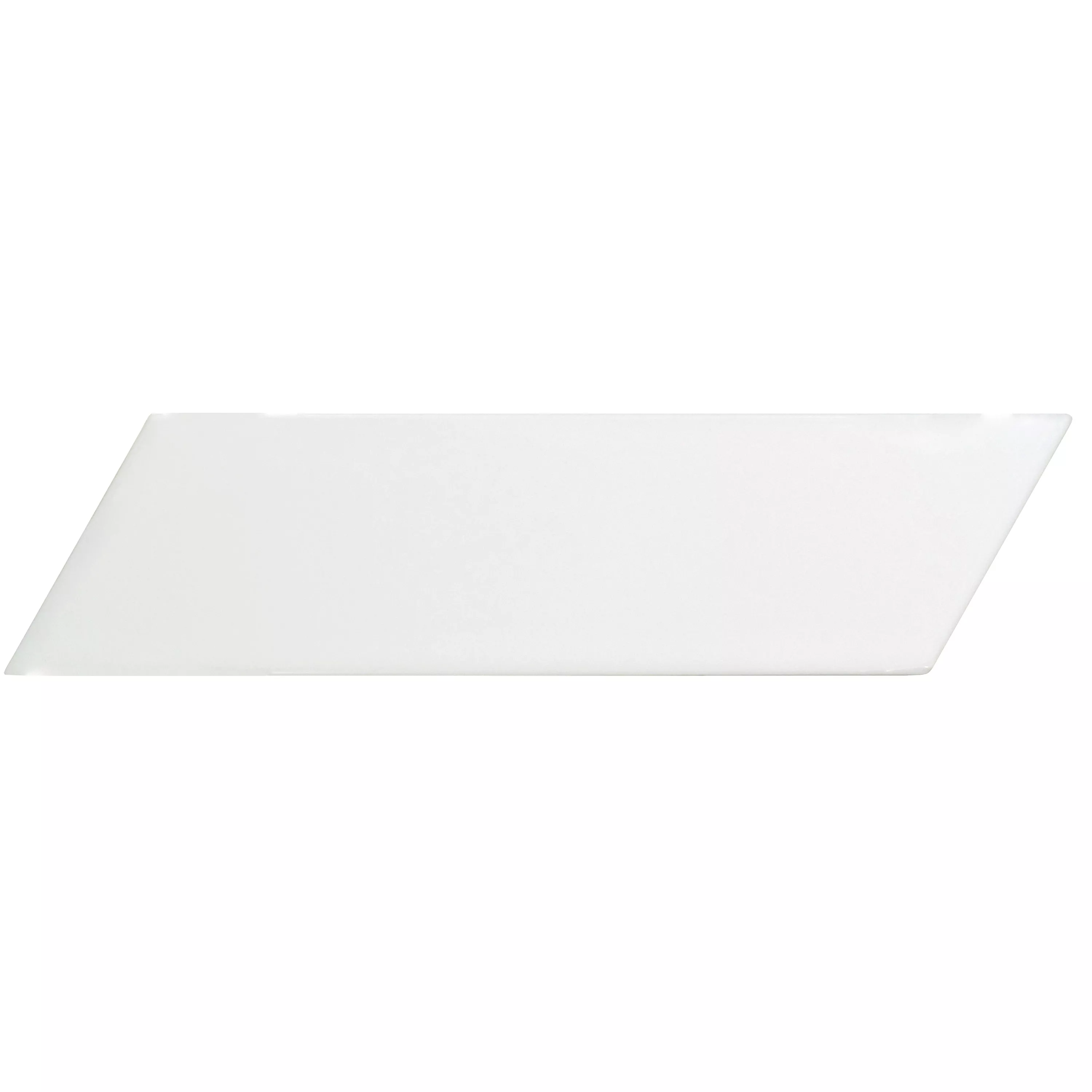 Vægfliser Silex 18,6x5,2cm Hvid Diagonalt Venstre