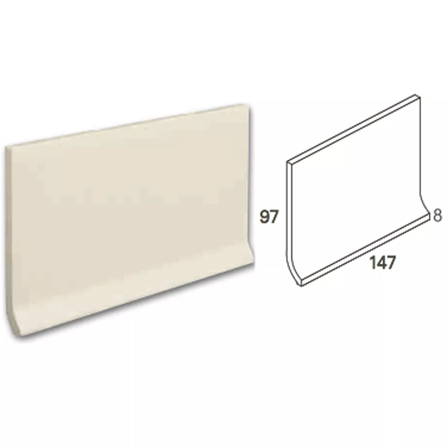 Cove Bund Finkornet Fliser Gra 15x10cm