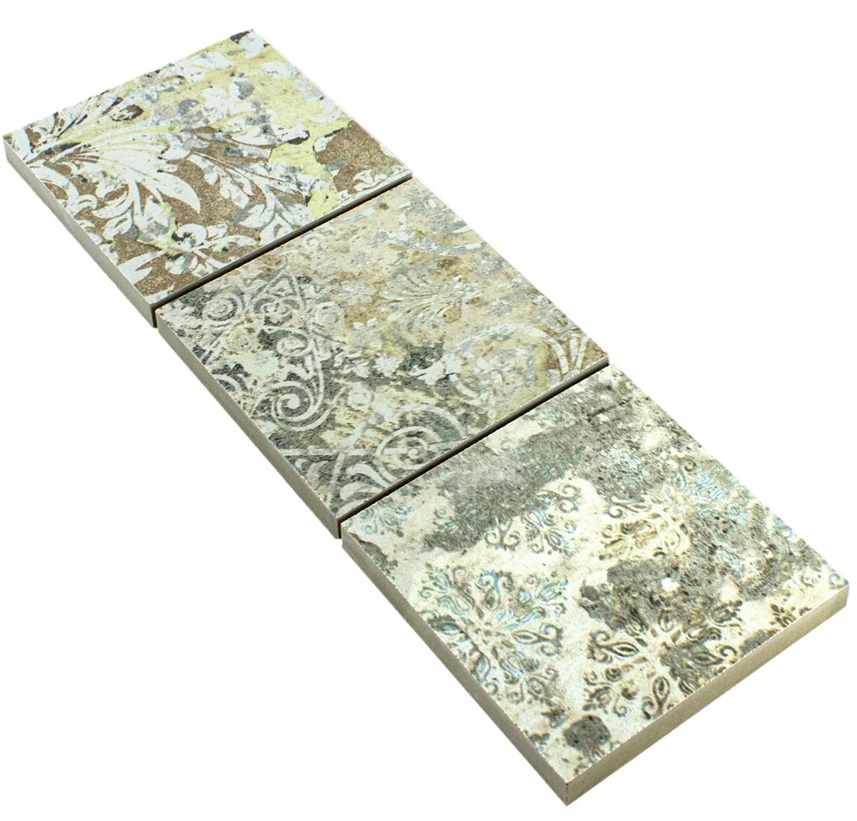 Porcellanato Fliser Bordure Pelican Lysfarverige 95x95mm