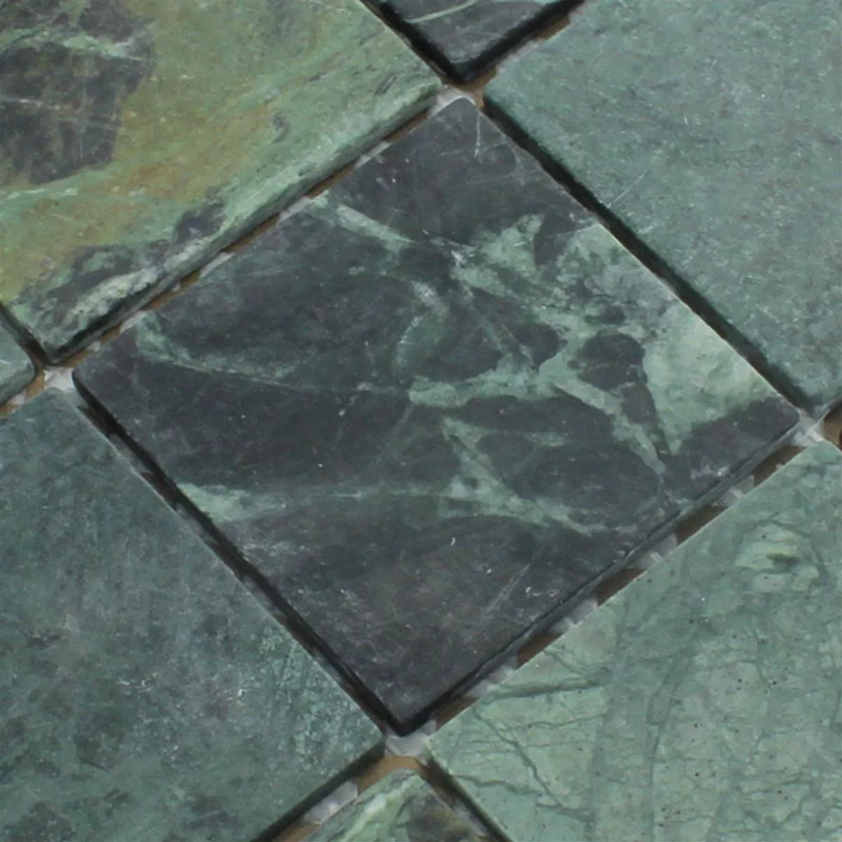 Mosaik Fliser Marmor 98x98x8mm Verde Grøn