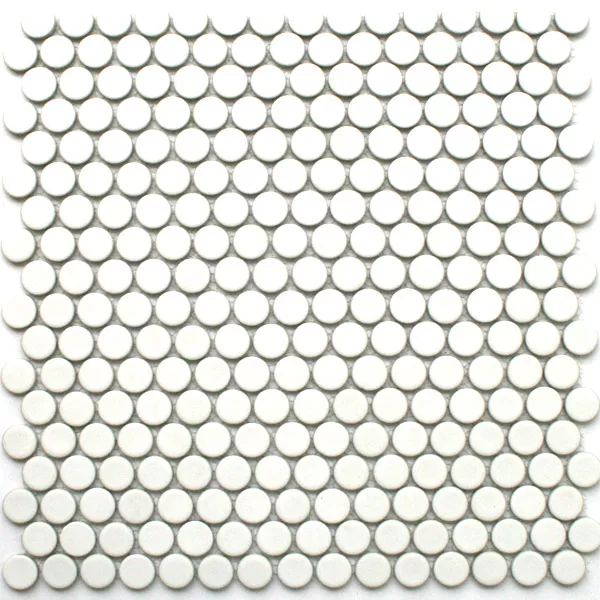 Mosaik Fliser Keramik Drop Hvid Uni